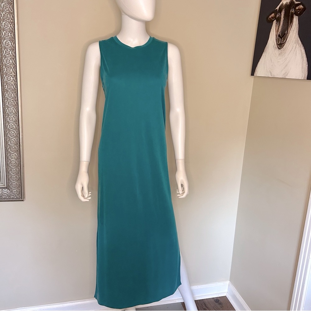 Jondie Sleeveless Teal Maxi Dress